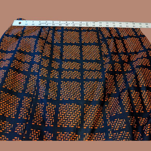 African Kitenge Fabric Flared Maxi Skirt, Never Worn Size 14/16 - Picture 2 of 5
